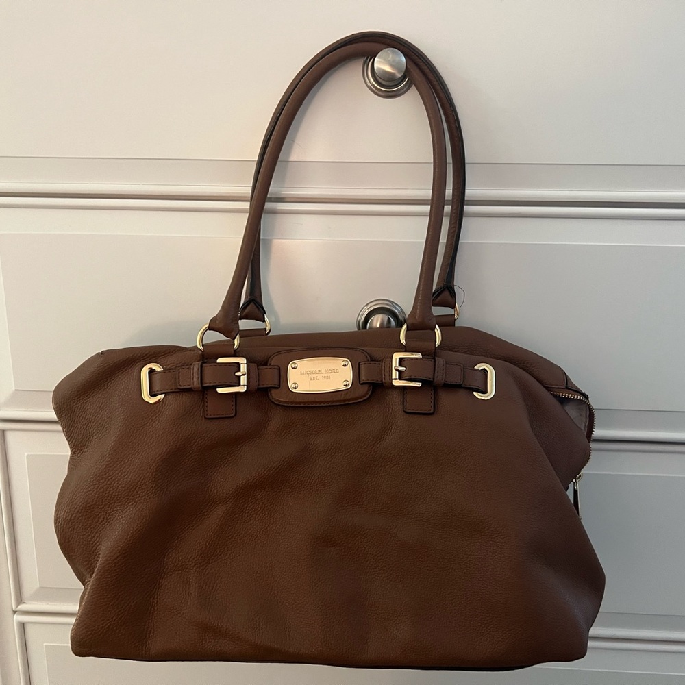 Michael Kors Bag | Large Brown Bag with Gold Details
